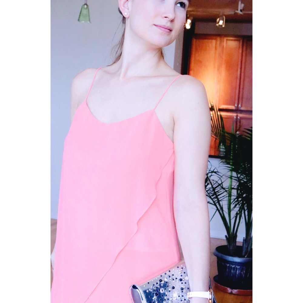Coral Pink Cocktail Dress